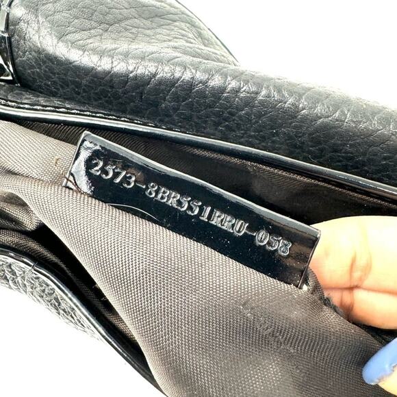 Fendi B. Bis Vintage Black Leather Flap Shoulder Bag - Picture 8 of 11
